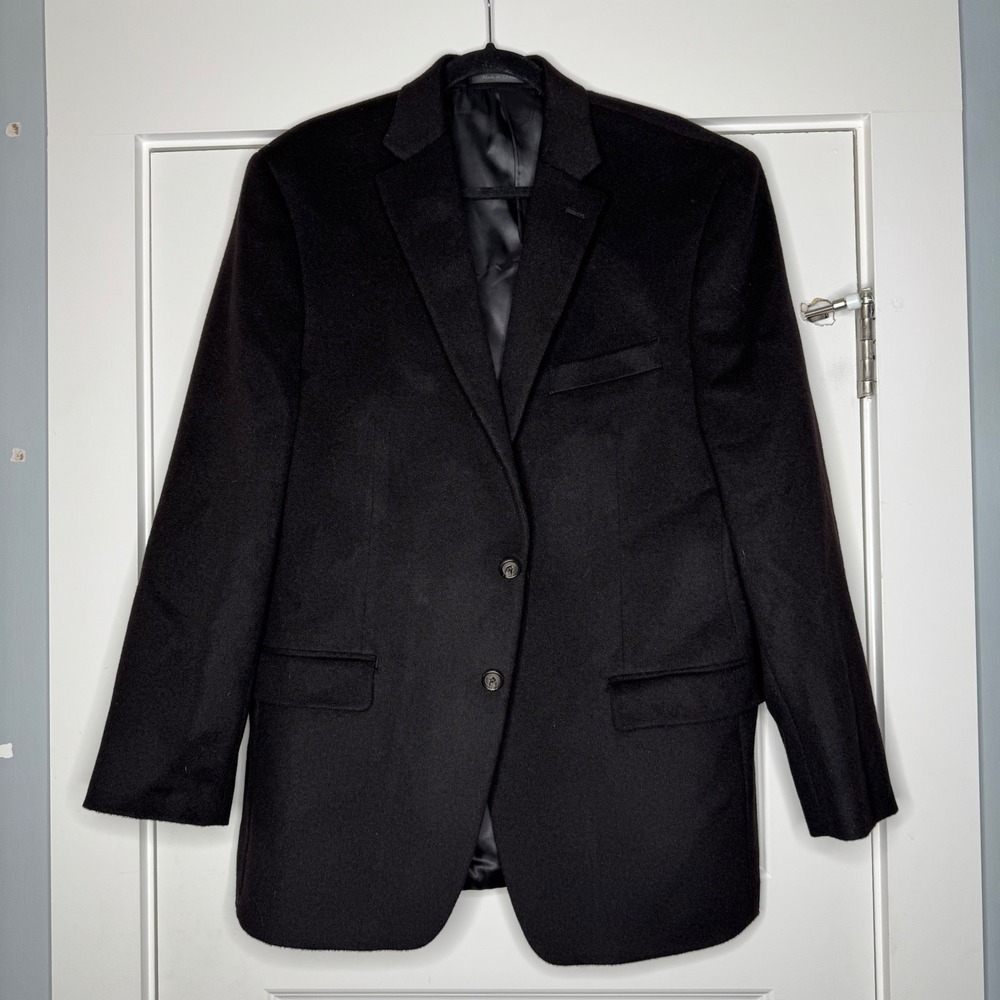 Lauren Ralph Lauren Men's Black 100% Camel Hair Blazer Sport Coat Size 42R